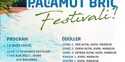 13.Akçakoca Palamut Briç Festivali Cumartesi başlıyor!