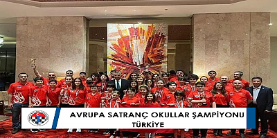 Okullar Avrupa Satranç Şampiyonu Türkiye'